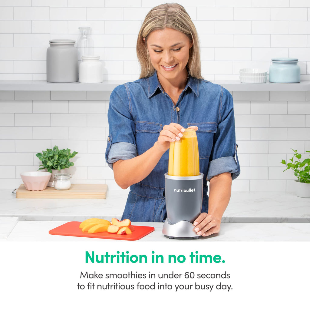 nutribullet Personal Blender, 600W, 24oz Cup, 18 oz Cup, NBR-0601WM