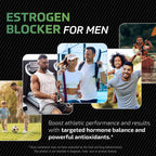DIM Supplement for Men 300mg | Estrogen Blocker & Aromatase Inhibitor | Extra Strength Men’s Hormone Balance & Fitness Booster with Diindolylmethane Plus CDG & Broccoli Floret | Gluten-Free | 120 Ct