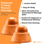 Acumobility Massage Ball Roller 2 Pack - Trigger Point - Massage Balls Massage Roller Ball - Foot Massage Ball - Physical Therapy Ball