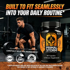 AMZEYE Primal Storm Capsules for Men, Advanced Daily Formula with Natural Ingredients, Maximum Strength Wellness Supplement for Energy, Vitality and Overall Health Support, 60 Capsules