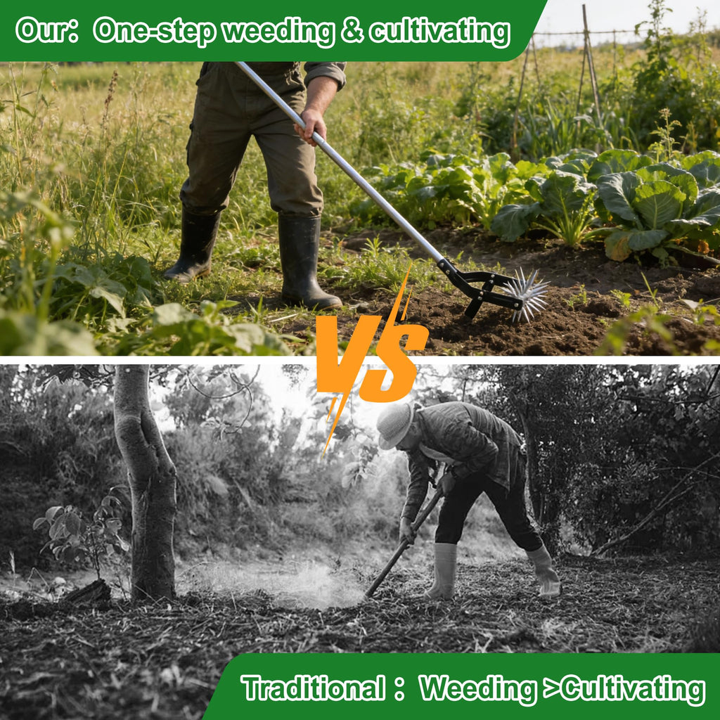 YEELOR 2‑in‑1 Rotary Cultivator for Tilling and Weeding