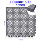 16 PCS Modular Interlocking Cushion Interlocking Floor Tiles with Hole