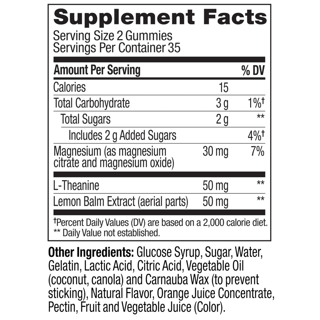 OLLY Kids Chillax Gummy, for a Calm and Relaxed Mood*, Magnesium, L-Theanine, Lemon Balm Extract, Chewable Supplement, Sherbet Flavored, 35 Day Supply - 70 Count (Packaging May Vary)
