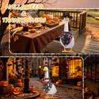 8 Set Holiday Porch Goose Outfits for 17/23" Plastic Lawn Goose - 4th of July Valentines St. Patricks Easter Summer Fall Halloween Christmas Clothes - Patio Yard Garden Decor with Hat Glasses and Bib