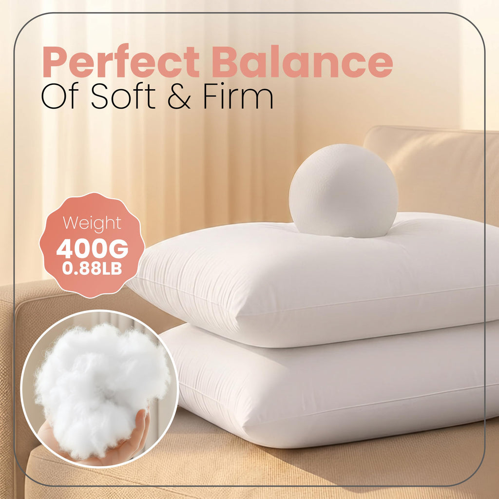 Utopia Bedding 12x20 Pillow Inserts, White Throw Pillows for Couch, 2 Pack