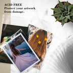 Golden State Art, Pack of 100 11 1/4 x 14 1/8 Crystal Clear Storage Sleeves, Acid-Free Resealable Bags for 11x14 Photo Mats, Art Prints, Drawings