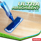 VanDuck Microfiber Cleaning Pads Compatible with Bona Mop (12 Pack) - Microfiber Mop Pads for Hardwood Floor for 18 Inch