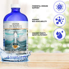 Colloidal Silver Liquid - 16 oz Glass Bottle by Silver Holisitcs