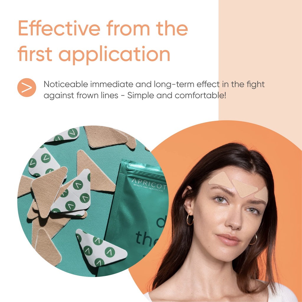 APRICOT® Facial Patches with Hyaluron "down the frown" (Beige)