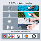 FLEXTAILGEAR Tiny Portable Air Pump Ultra-Mini, with 1300mAh Battery USB Rechargeable to Inflate Deflate for Pool Floats Air Bed / Mattress Swimming Ring Vacuum Storage Bags