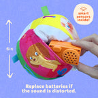 Move2Play, Hilariously Interactive Baby Ball with Music & Sound Effects | 1st Birthday Gift | Toddler Toy for Boys & Girls | Indoor/Outdoor | Age 6, 9, 12+ month | 1, 2, Year's Old