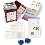 Think Tank Scholar 173 Multiplication Flash Cards + 2 Math Dice (Award Winning) All Facts 0-12 Answer on Back, for Kids in 2ND, 3RD, 4TH, 5TH, 6TH Grade Class or Homeschool - Games & Chart