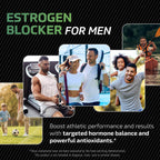 DIM Supplement for Men 300mg | Estrogen Blocker & Aromatase Inhibitor | Extra Strength Men’s Hormone Balance & Fitness Booster with Diindolylmethane Plus CDG & Broccoli Floret | Gluten-Free | 60 Ct