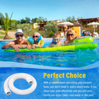 Universal Pool Vacuum Hose 48" Long Fit for Kreepy Krauly, Baracuda G3/G4, Hayward Navigator, Pool Vac Ultra and Most Automatic Pool Vacuum Cleaners, Swimming Pool Cleaner Suction Hose, 3 Pack
