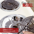 Aluminum Electric Stove Burner Covers (100 Pack) Round Heavy Duty Disposable Stove Burner Liners (6 & 8 Inch) Stove Eye Covers, Stove Top Covers for Electric Stove Burner Covers for Electric Stove