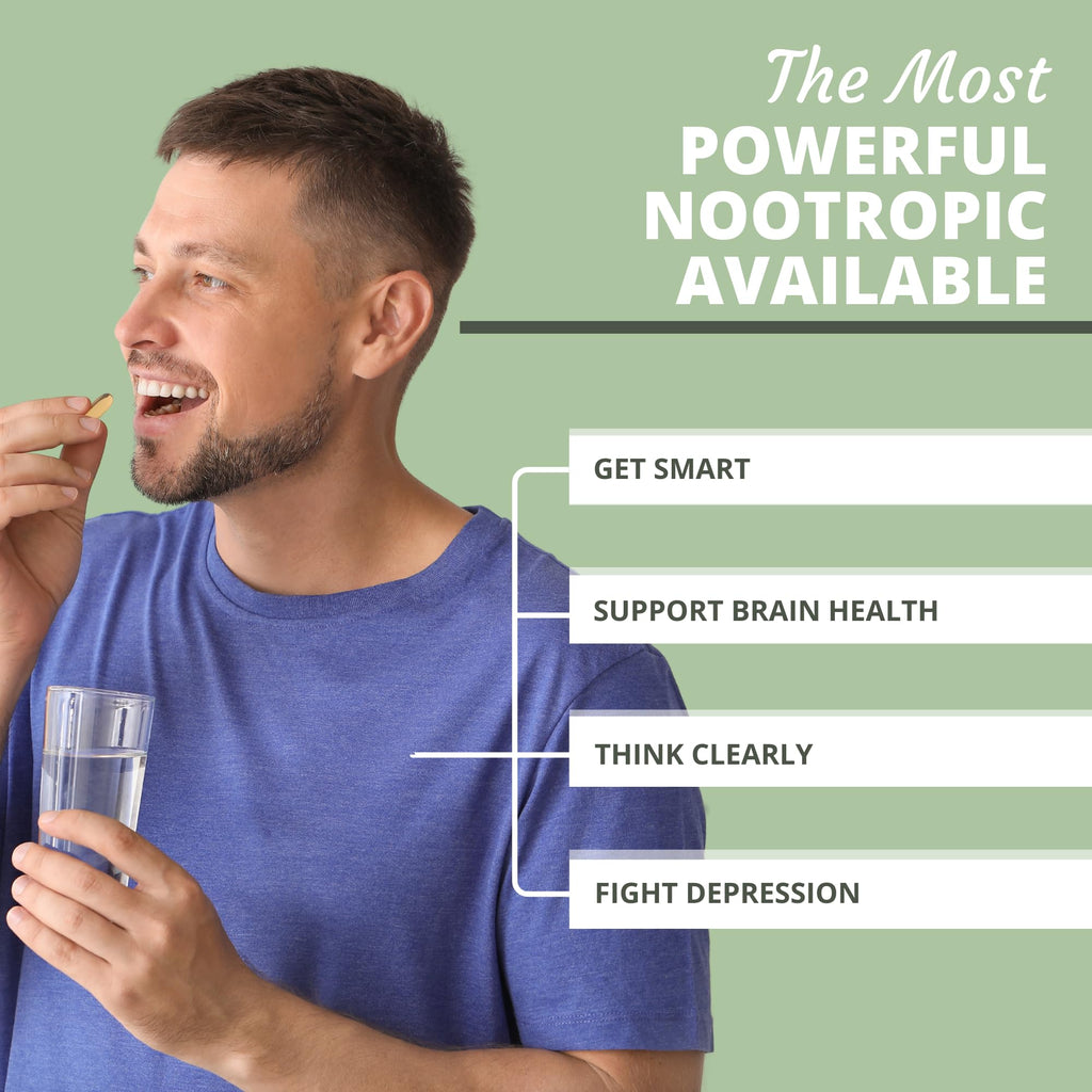 Optimal Health Systems Brain | Most Comprehensive Nootropic + Enzyme Delivery | 700 mg Scientific Neuroenhancment Blend | Boost Mood, Memory & Focus | 90 Capsules
