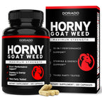 Horny Goat Weed For Men and Women - [Maximum Strength 1590mg] Maca, Ginseng, L-Arginine, Tribulus - Premium Hornygoatweed - Icariin Epimedium For Men - 3rd Party Tested - USA Made - 120 Count