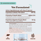 Natural Dog Company Probiotic Chews (90 Bites), Chicken Flavor, Helps with Digestion, Supports Immune System, Probiotics Supplement for Dogs of All Ages, Sizes & Breeds.
