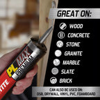 Loctite PL Premium Max Construction Adhesive, 9 fl oz Cartridge, 6 Pack - Versatile Construction Glue for Wood, Concrete, Stone & More