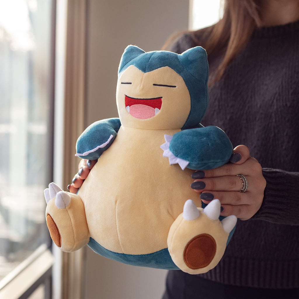 Pokemon 12" Large Snorlax Plush - Officially Licensed - Generation One - Authentic 12-inch Soft Stuffed Animal Toy Figure - Holiday Christmas Stocking Stuffer Gift for Kids, Boys, Girls - 2+