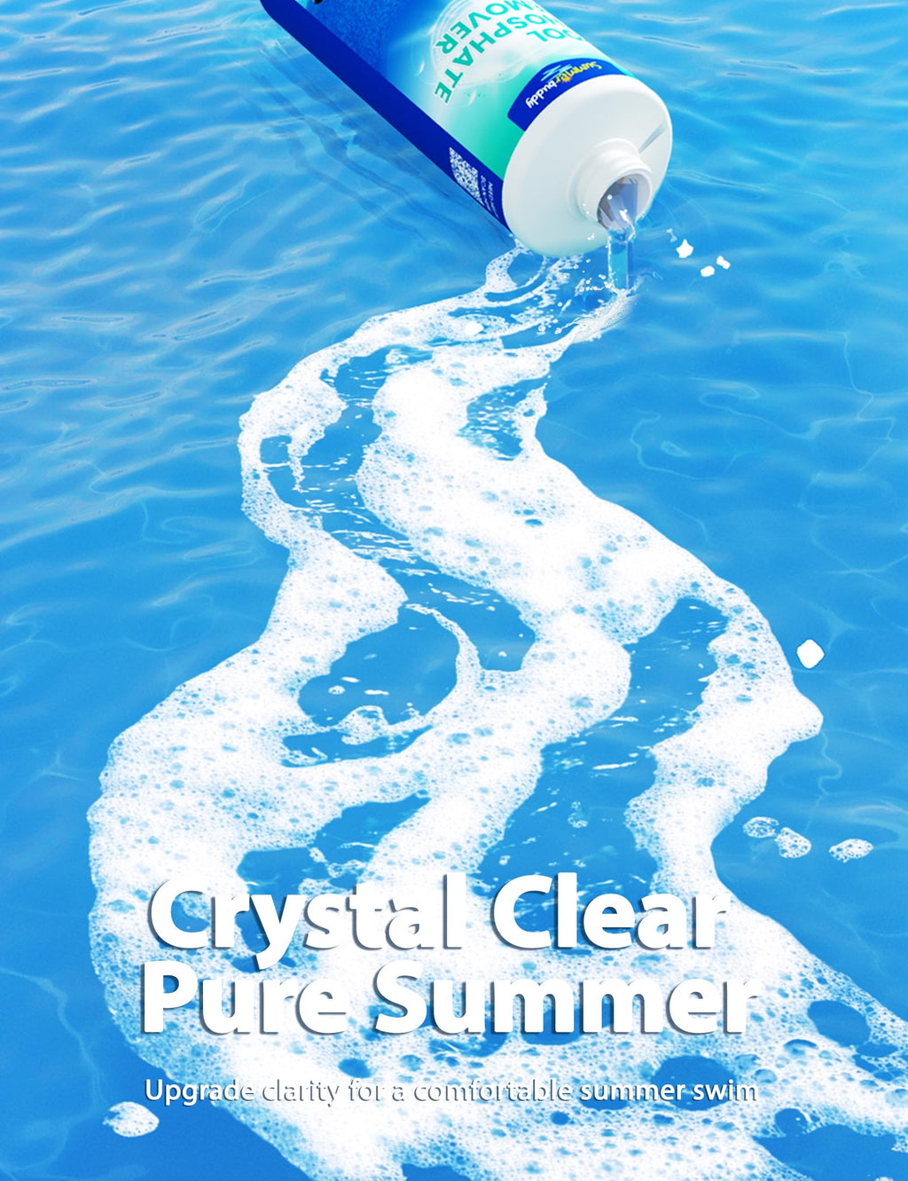SUMMERBUDDY Pool Phosphate Remover,Advanced Phosphate Removal Pool Formula-Perfect for Swimming Pool Treatment to Make Your Pool Phosphate Free
