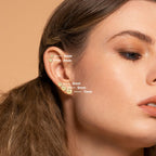 CUTEFEEL 18K Gold Plated Sterling Silver Ball Stud Earring for Women(7mm)