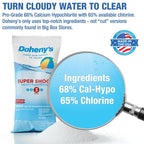 Doheny's Super Pool Shock | Pro-Grade Chlorine Shock, Quick-Dissolving, Fast-Acting 68% Cal-Hypo Granular Pool Shock | 6 x 1lb Bags, Proudly Made in the USA