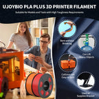 UJOYBIO Hyper PLA+ 3D Printer Filament, High Toughness PLA Plus 3D Printing Filament 1.75mm, Enhanced Strength, Compatible with Bambu Lab & Most FDM 3D Printers, 1kg Spool (Iris Purple)