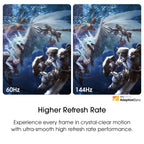 Sceptre New 22-Inch Gaming Monitor, FHD 1080p, Up to 144Hz, HDMI, DisplayPort, Built-in Speakers, Machine Black (E225W-FW144 Series, 2026)