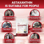 10 in 1 Astaxanthin Supplements 24mg, 4 Month Supply, Astaxantina Antioxidant from Fresh Haematococcus Pluvialis, Contains Lycopene, Grape Seed, Vitamin E, & More Supports Eye, Joints, Skin Health