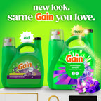 Gain Liquid Laundry Detergent, Now with Odor Defense, Moonlight Breeze Scent, 132 fl oz, 100 Loads (Packaging May Vary)