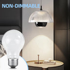 NABKRA 60 Watt Incandescent Light Bulbs, A19 E26 60W Incandescent Bulb, Dimmable, 2700K, Warm White Light, Shatter-Resistant and Durable Bulb (4-Pack)