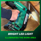 Metabo HPT 18V MultiVolt Compact Cordless Brad Nailer Kit, 18 Gauge Nailer with Power Tool 2.0Ah Lithium Ion Battery, Drives 5/8" to 2" Brad Nails, 700 per Charge, NT1850DG