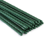 Xiny Tool Garden Stakes, 25 Pack Steel Plant Garden Tomato Stakes with Plastic Coat for Climbing Plants (25 Pack 58 Inch)