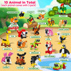 20PCS Mini Animal Building Blocks Birthday Party Favors for Kids 4-8 8-12