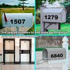iSYFIX Black Vinyl Numbers Stickers,4 Inch Self Adhesive (2 Sets),Premium Decal Die Cut and Pre-Spaced for Mailbox, Signs, Window, Door, Cars, Trucks, Home, Address Number, Indoor or Outdoor