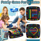 Intellectual Chess Board Game, Chess Elimination Board Game, 120 Pieces Rainbow Color Beads Board Game Interactive Strategy Board Game for Children and Adults