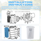 SPX3000M Pro Grade Pump Basket for Hayward Super II - Fits B-207 Super 2 Pool Pump, Small & Large Debris, Anti-Clog Reinforced Durability