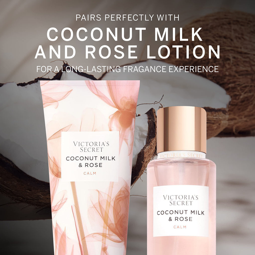 Victoria's Secret Coconut Milk and Rose Body Mist for Women, Feel Calm Women���s Fragrance, 250 ml / 8.4 oz