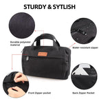 FIREDOG Smell Proof Pouch, Black Large Smell Proof Bag with Carbon Lined 9”x4”x5”