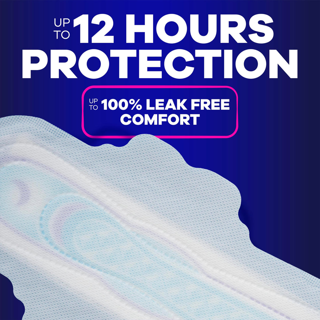 Always Ultra Thin Overnight Pads, Size 5, Extra Heavy Overnight, Unscented, 92 Count (4 Packs of 46)