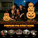 3FT Pumpkin Halloween Decorations Outdoor, 8 Modes Battery Operated Pumpkin Decorations, Collapsible Jack-o-Lantern Halloween Lights for Home, Party, Yard, Porch Thanksgiving Fall Decorations