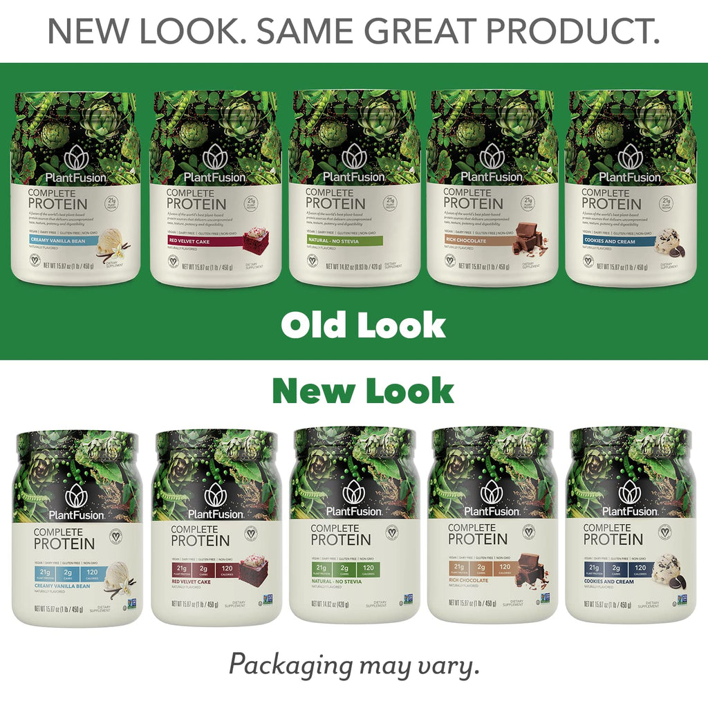 PlantFusion Complete Vegan Protein Powder - Plant Based Protein Powder With BCAAs, Digestive Enzymes and Pea Protein - Keto, Gluten Free, Soy Free, Non-Dairy, No Sugar, Non-GMO - Red Velvet 2 lb