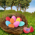 12 Dinosaur Eggs Toys, Surprise Pack with 12 Unique Dinosaur Figures,Goodie Bag Stuffers,Pinata fillers, Easter Eggs dongcoh,Carnival Prizes Treasure Box Christmas Stocking Stuffers Treasure Box