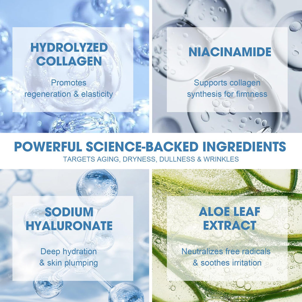 Stem Cell Serum for Face, 2 Pcs Microneedling Serum Ampoule for Anti-Aging, Helps Reduce the Look of Wrinkles and Scars, Hydrating Facial Serum to Use with and Without Micro Needling