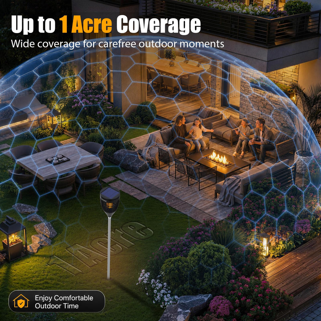 Rossetta Solar Bug Zapper Outdoor, Mosquito Zapper with Flame Lamp & Projector Light, 4200V Electric Fly Zapper Waterproof Rechargeable Mosquito Killer, Cordless Fly Trap for Patio, Backyard, Garden