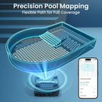Aiper Scuba X1 Pro Max All-in-One Pool Cleaning Robot & Skimmer with 8,500 GPH Suction, Ultra-fine Filtration, Smart Surface Parking, for All Inground Pools, Blue