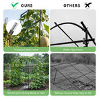DoCred Garden Arch Trellis, 87''H x 75''L Metal Trellis for Climbing Plants