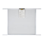 M-D Building Products 14182 Door Grille, Adjustable Fit for Doors 30" to 36" Wide, Easy-to-Install, Ideal for Residential and Commercial Use (White)