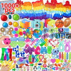 1000 Pcs Party Favors for Kids, Fidget Toys Bulk, Birthday Gift Toys, Fidgets Stocking Stuffers, Treasure Box Birthday Party, Goodie Bag Stuffers, Carnival Prizes, Pinata Filler Stuffers for Classroom